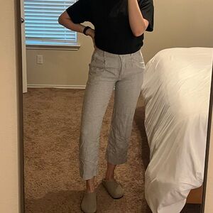 ON Linen Striped Pleated Trousers - Women’s Small